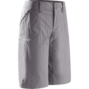 Arc'teryx Parapet Long Shorts Women 12 Light Grey Mid Rise Quick Dry Active Hike